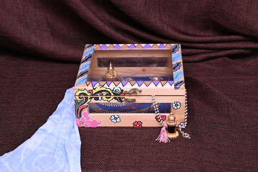 Hand Painted Traditional Kalamkari Art Jewellery Box